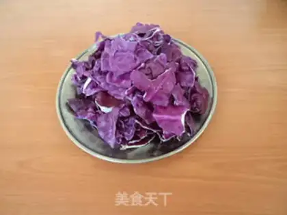 Make Monkey-head mushrooms burn purple kale step 8