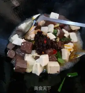 Make Duck blood tofu step 5