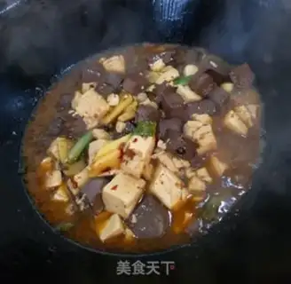 Make Duck blood tofu step 7