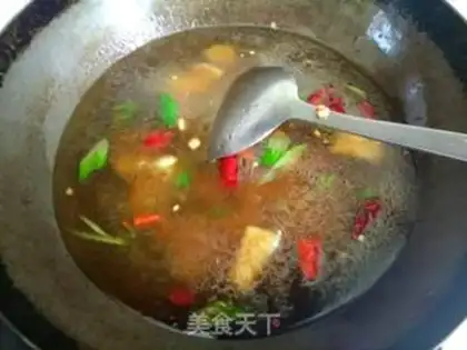 Make Squids, cabbage fan soup step 8