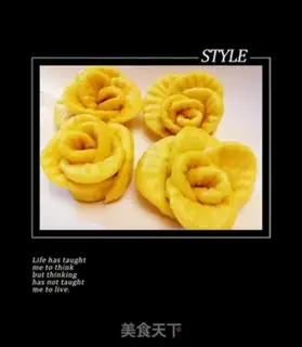 Make Pumpkin date roses step 10