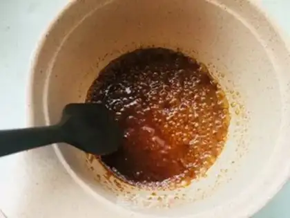 Make Coffee caramel pecan pound cake step 0