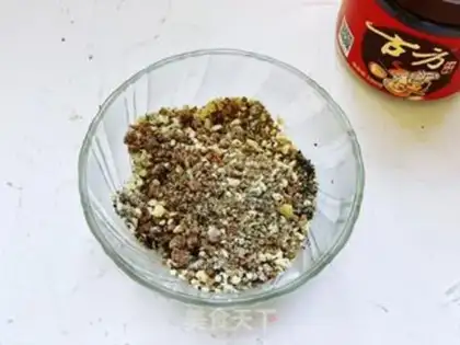 Make Pumpkin black sesame sugar step 3