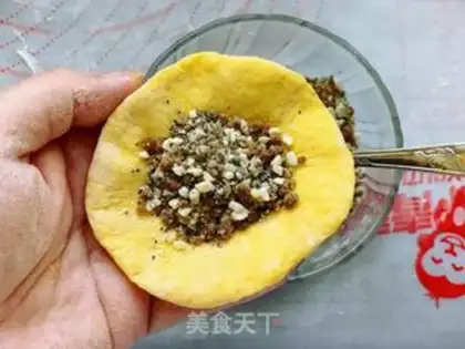 Make Pumpkin black sesame sugar step 7