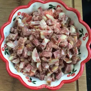 Make Bacon sausage fried rice step 3