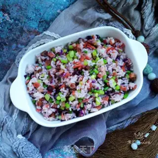 Make Bacon sausage fried rice step 9