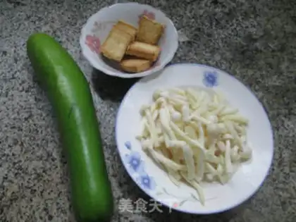 Make Fish tofu, white mushrooms step 0