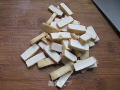 Make Fish tofu, white mushrooms step 3