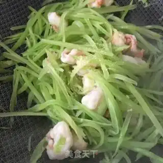 Make Shrimp fried silk step 13