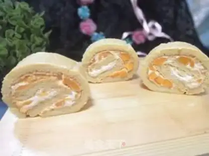Make Mango cake rolls step 16