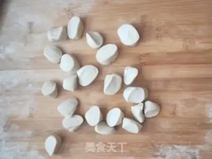 Make Three fresh dumplings step 8