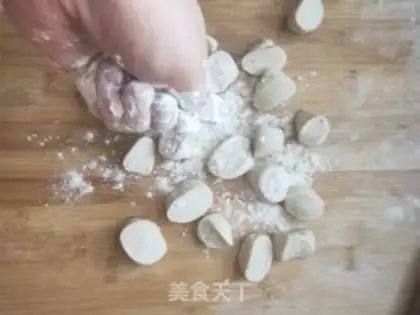 Make Three fresh dumplings step 9