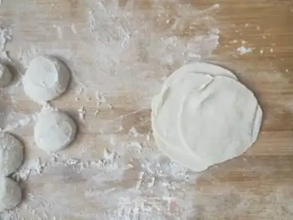 Make Three fresh dumplings step 10