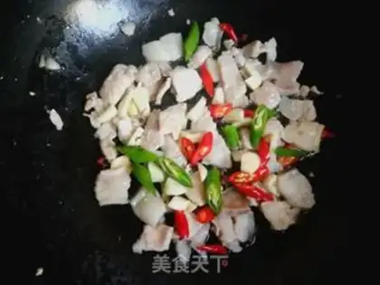 Make Spring fried meat step 6