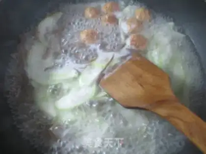 Make The meatballs are blooming at night step 4