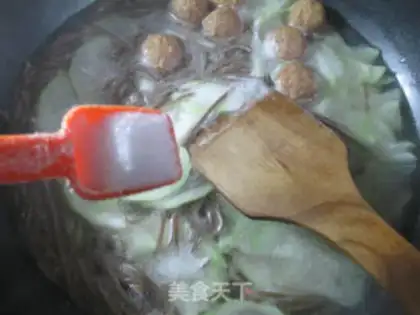 Make The meatballs are blooming at night step 5