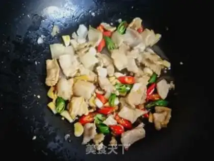 Make Spring fried meat step 8