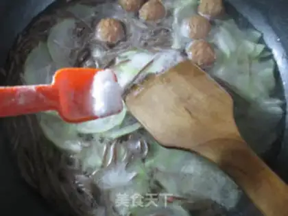 Make The meatballs are blooming at night step 6