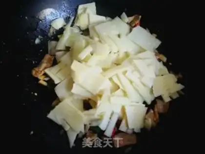 Make Spring fried meat step 9