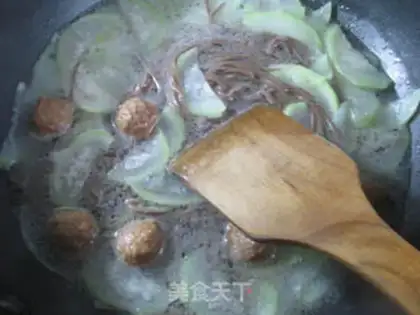 Make The meatballs are blooming at night step 7