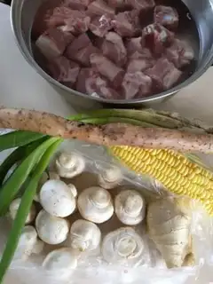Make Powdered corn soup step 0