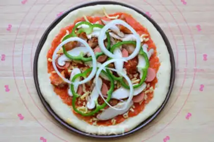 Make Chicken leg pizza step 6