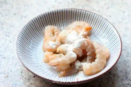 Make Shrimp face step 2