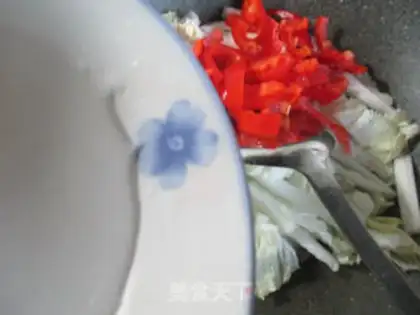Make Paprika and cabbage step 2