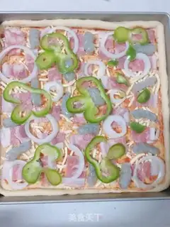 Make Bacon shrimp pizza step 6