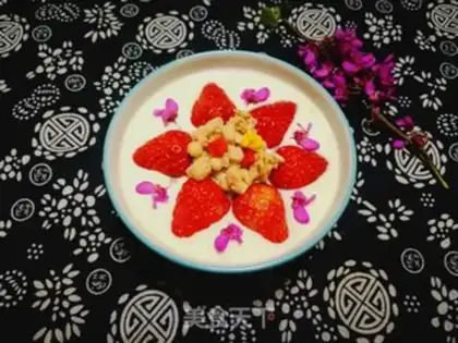 Make Strawberry cereal yogurt bowl step 7