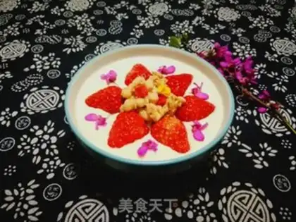 Make Strawberry cereal yogurt bowl step 8