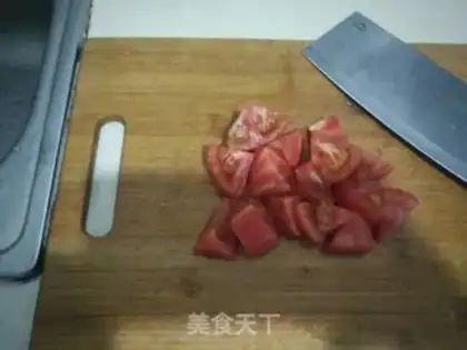 Make Spinach tomato egg soup step 4