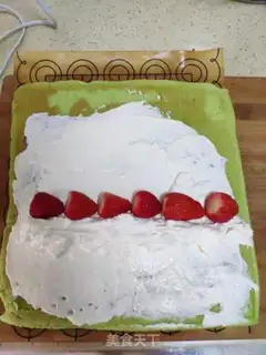 Make Strawberry cream rolls step 17