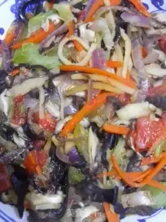 Make Celery fried mushrooms step 5