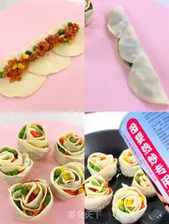 Make Flower-shaped dumplings step 2