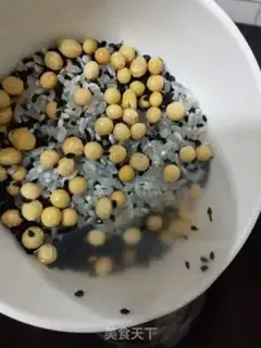 Make Almond black sesame rice step 2