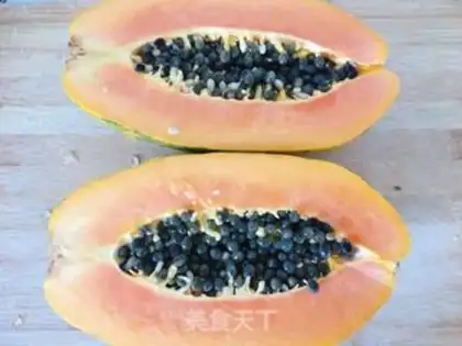 Make Sour papaya step 1