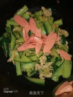 Make Meat cucumber and ham sausage step 3