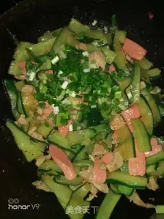 Make Meat cucumber and ham sausage step 4