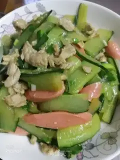 Make Meat cucumber and ham sausage step 5