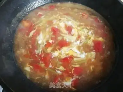 Make Double eggflower soup step 8