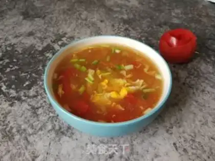 Make Double eggflower soup step 12