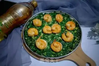 Make Shrimp fried eggs step 12
