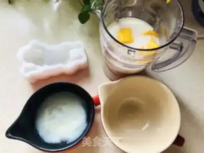 Make Sand dog mango pudding step 1