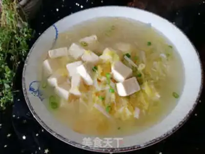 Make Tofu fan soup step 6