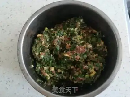 Make Pork egg dumplings step 1
