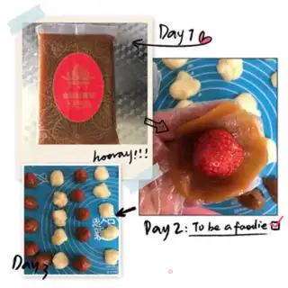 Make Strawberry Dafu step 4