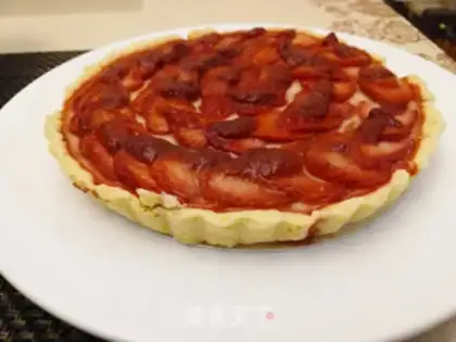 Make Cheese strawberry pie step 9