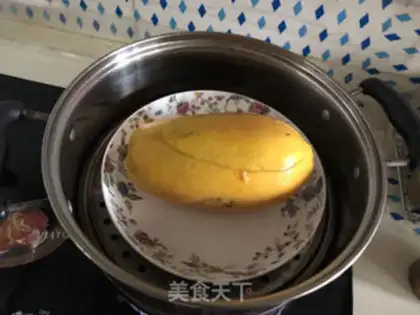 Make Pumpkin egg milk step 4