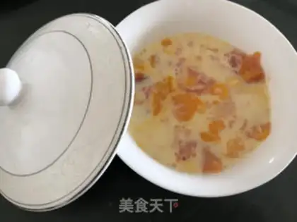 Make Pumpkin egg milk step 6